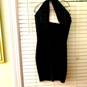Compagnie International Express Black Halter Dress